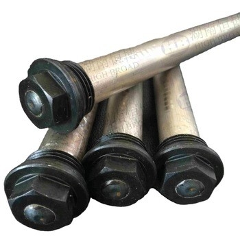 Barres d'anode en magnésium à extrusion coulée AZ31B Pour chauffe-eau électrique AZ63C AZ63B avec noyau en acier étendu